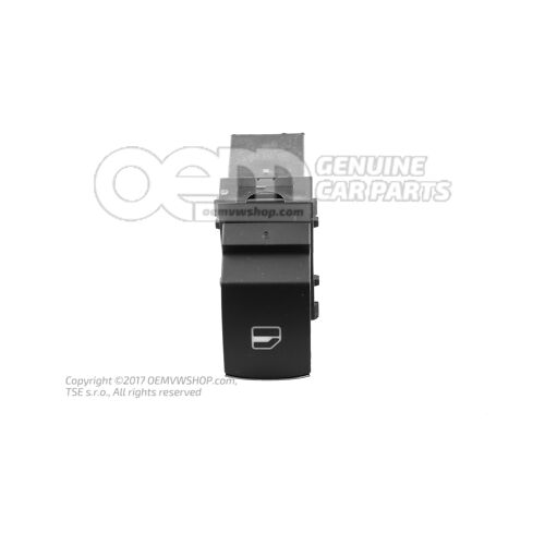 Przełącznik elektrycznego podnośnika szyb czarny/chrom 5K0959855  XSH