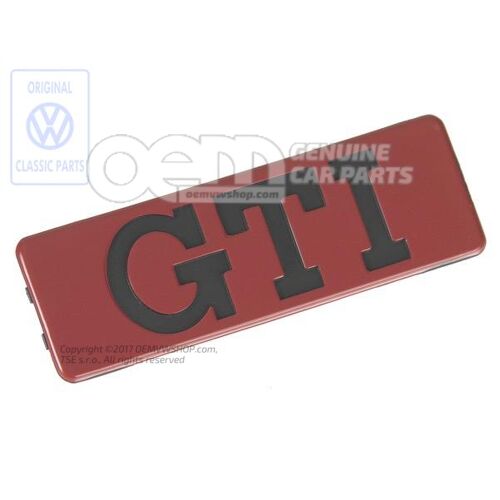 Boczna plakietka GTI Golf Mk2 191853714  QN5