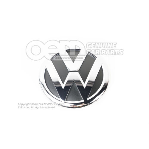 Emblemat VW w kolorach chrom/czarny 2H5853630A ULM
