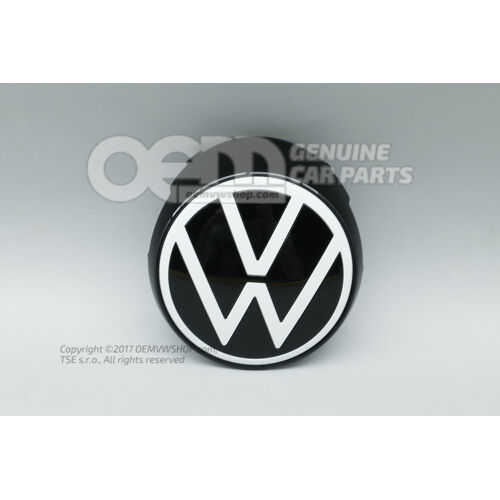 Emblemat VW Czysty biały/czarny 14A853601  AWA