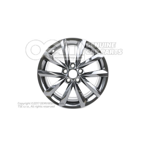 Felga aluminiowa czarna metalik 5JA601025AFFL8