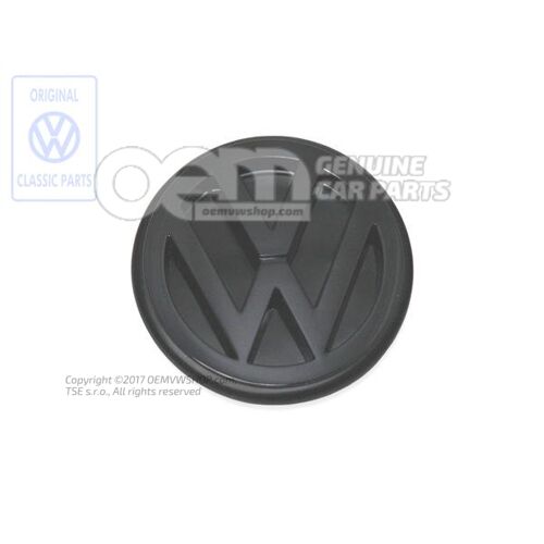 Emblemat VW czarny T3 T4 701853601A 01C