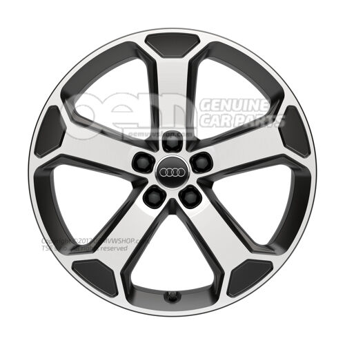 Felga aluminiowa o wyglądzie tytanu, polerowana Audi Q2 81 81A071498  8AU