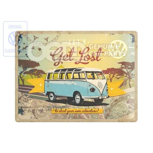 metalowy znak pozwala się zgubić ZCP904102