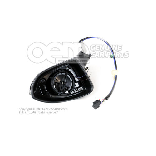 Obudowa lusterka zewnętrznego w kolorze satynowo-czarnym 5G1857508FF9B9