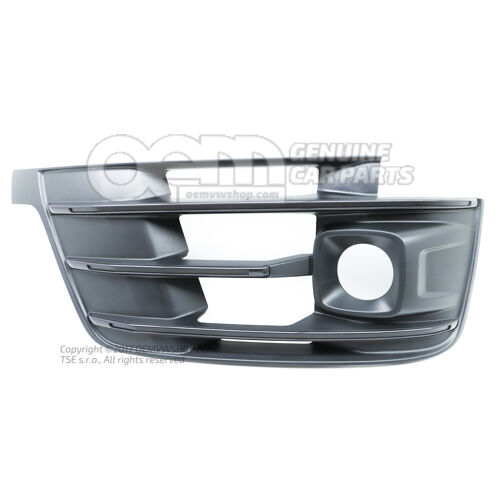 Kratka nawiewu antracytowa ciemny chrom Audi Q7 4M 4M0807682E GXE