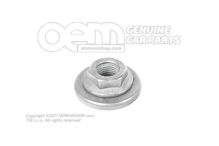 Nakrętka kołnierzowa sześciokątna samozabezpieczająca rozmiar M14X1,5 WHT004898 Nakrętka kołnierzowa sześciokątna samozabezpieczająca rozmiar M14X1,5 WHT004898