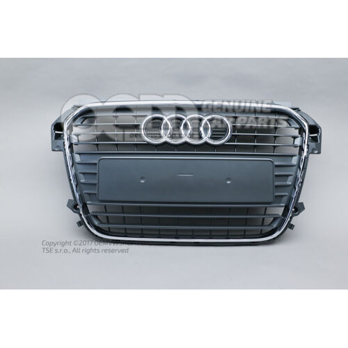 Kratka chłodnicy kamienny szary Audi A1/S1 8X 8X0853651  1QP