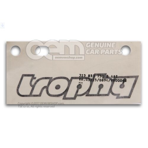 Napisy foliowe satynowo czarne 323853750B 4AT