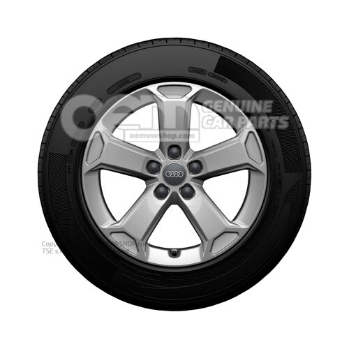 Felga aluminiowa z oponą zimową Diamond Silver Audi Q2 81 81A073567  8Z8