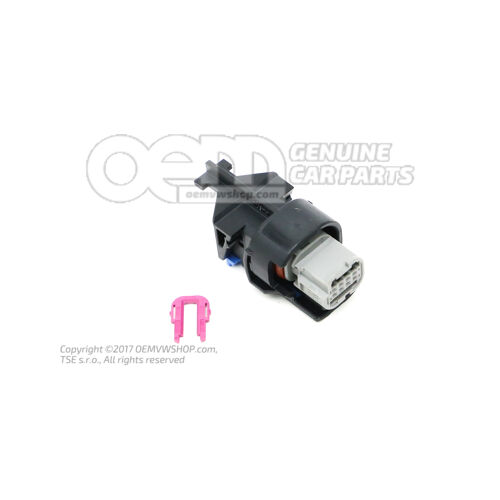 Obudowa styku płaskiego z mechanizmem blokującym styki 3G0973708B