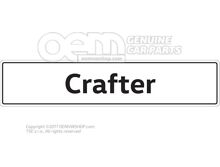 2E0071801A Vehicle number plate sign, Crafter number plate type designation