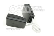 Klamra z podwójnym zatrzaskiem, satynowa czerń/ognista czerwień 7E0857740B QVZ Klamra z podwójnym zatrzaskiem, satynowa czerń/ognista czerwień 7E0857740B QVZ