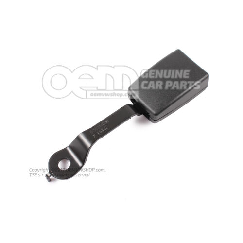 Zatrzask do paska ze stykiem ostrzegawczym, satynowy czarny/ognisty czerwony 7N0857739C QVZ