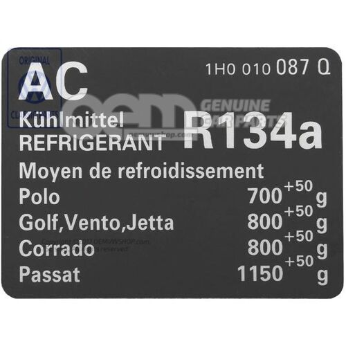 Naklejka Volkswagen Golf 1H 1H0010087Q