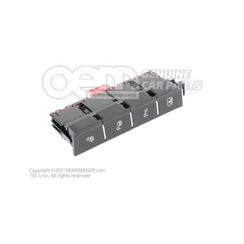 Moduł przełączający satynowy czarny/aluminium 3G0927238Q WZU
