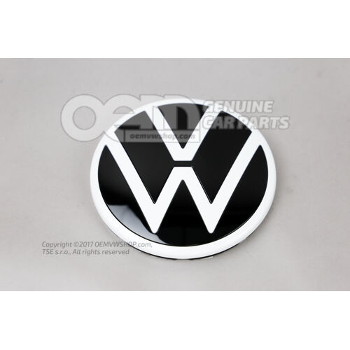 Emblemat VW Czysty biały/czarny 11A853630  AWA