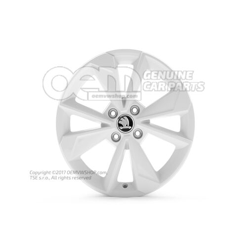 Felga aluminiowa biała Skoda Citigo 1S 1ST071496K FM9