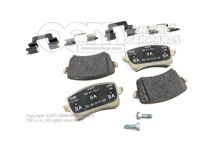 1 zestaw klocków hamulcowych do hamulca tarczowego 8K0698451G