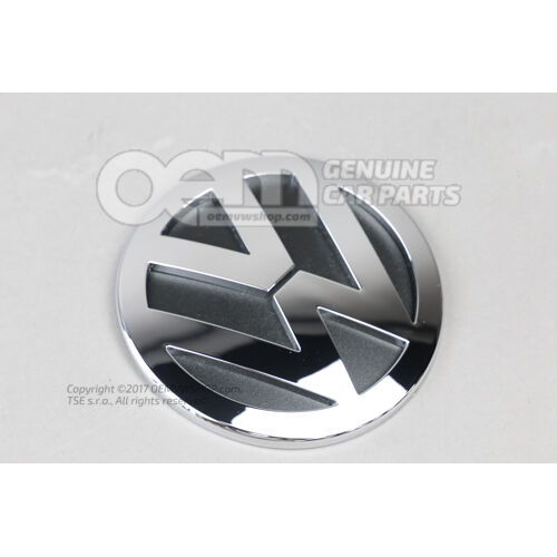 Emblemat VW w kolorach chrom/czarny 6Q0853630A ULM