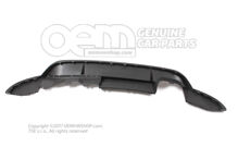Dyfuzor tylny satynowo czarny Volkswagen Polo Hatchback 6R 6C6807568A 9B9 (2)