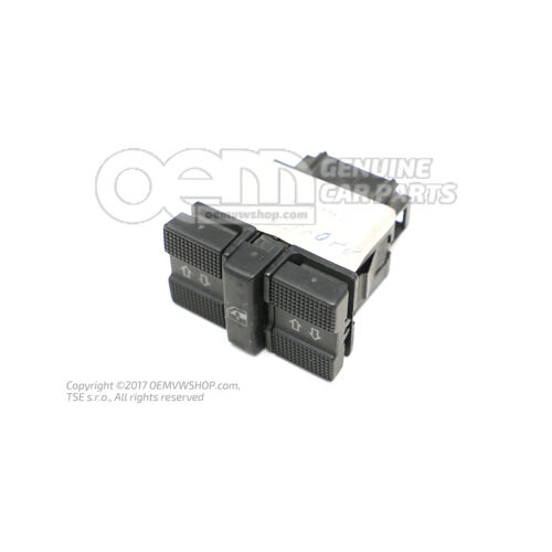 Przełącznik elektrycznego podnośnika szyb czarny satynowy 1H0959855A 01C