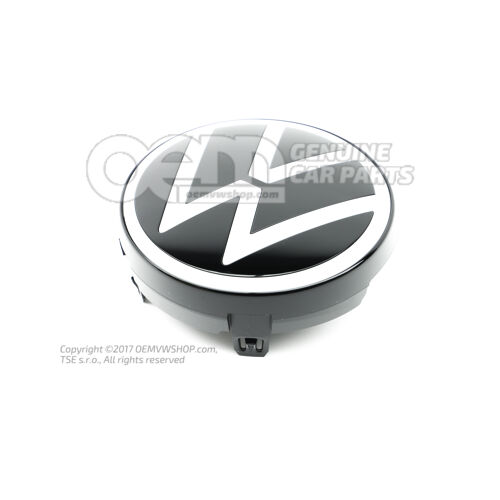 Emblemat VW Czysty biały/czarny 11A853601A AWA