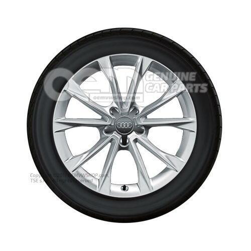 Felga aluminiowa z oponą zimową w kolorze diamentowego srebra 8T0073228B 8Z8