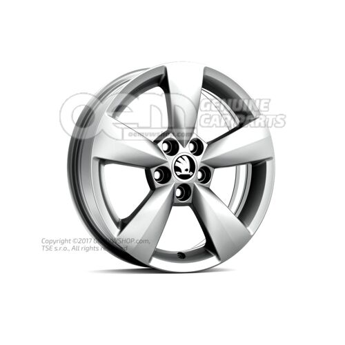 Obręcz aluminiowa w kolorze diamentowego srebra 5JA071495  8Z8