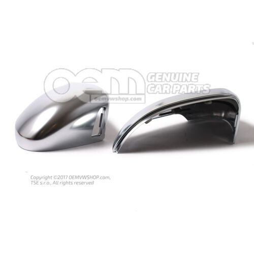 Nakładki na lusterka R line "aluminiowe" do samochodów z asystentem zmiany linek VW Arteon Passat B8 OEM02333465