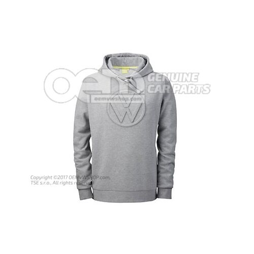 Bluza, L, unisex, szary melanż, logo 3D VW, kolekcja Volkswagen