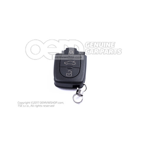 Nadajnik centralnego zamka sterowanego radiowo, satynowy czarny Audi A3 Sedan/Sportback 8P 8P0837231  01C