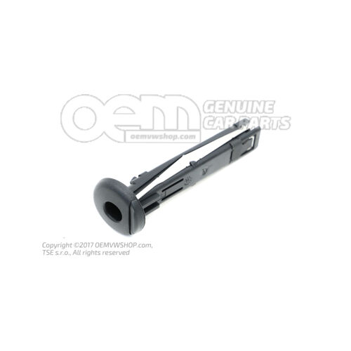 Prowadnica z przyciskiem do regulowanego zagłówka Titan Black 1J0886920D 82V