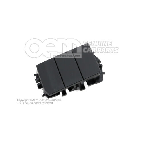 Panel sterowania z przyciskami Satynowo czarny 1S0927137L 1QB
