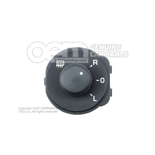 Przełącznik regulacji lusterka zewnętrznego czarny Skoda Octavia 1Z 1Z2959565A 3X1