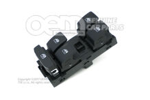 Przełącznik elektrycznego podnośnika szyb (strona kierowcy) satynowy czarno-biały 5G0959857D WHS (2)