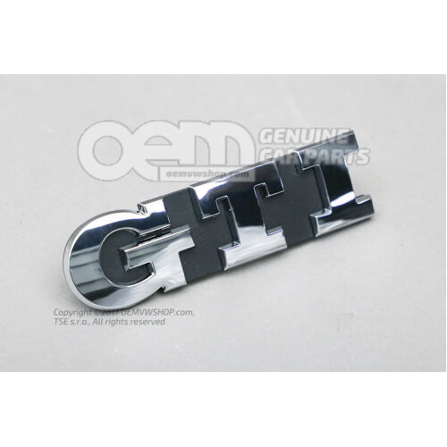 Napis satynowy czarny/wysoki chrom 5G0853679Q IDJ