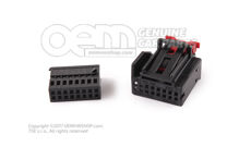 Płaska obudowa styków z blokadą styków Element przyłączeniowy Centrala sterująca drzwiami 1K0972928 (2)