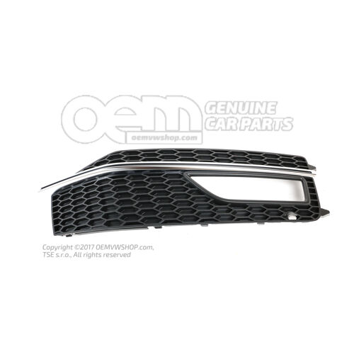 Kratka nawiewu satynowo czarna 8K0807682P 01C