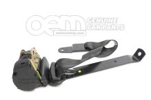 Three-point safety belt satin black