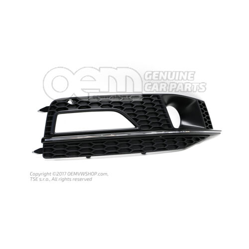 Kratka nawiewu powietrza Kratka nawiewu satynowo czarna 8K0807682N 01C