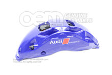 4J3615124F Audi e-tron GT blue Caliper without brake pads for vehicles with ceramic brake disc pads size 420x40mm front right