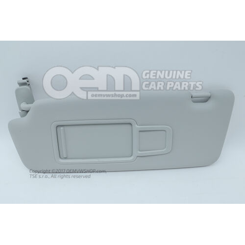 Daszek przeciwsłoneczny z lusterkiem i osłoną księżycową w kolorze srebrnym 8V0857551E FT9