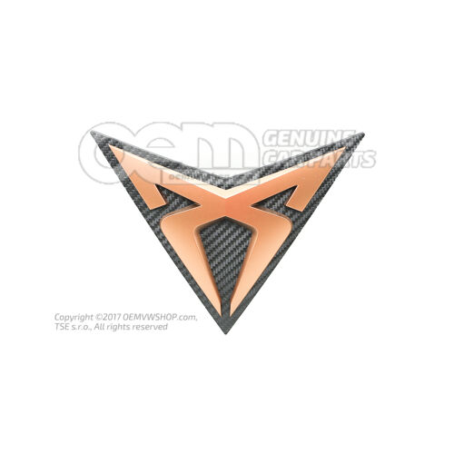Emblemat „CUPRA” w kolorze miedzi 5FF853679  RZH