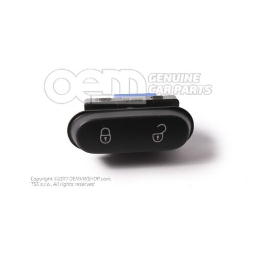 Wyłącznik bezpieczeństwa centralnego zamka, czarny 5P0962125A 3X1