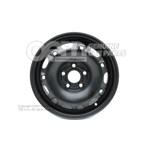Felga stalowa rajdowa czarna Volkswagen Polo/Polo Jin Qin 6Q "SVW" 6Q0601027AK03C