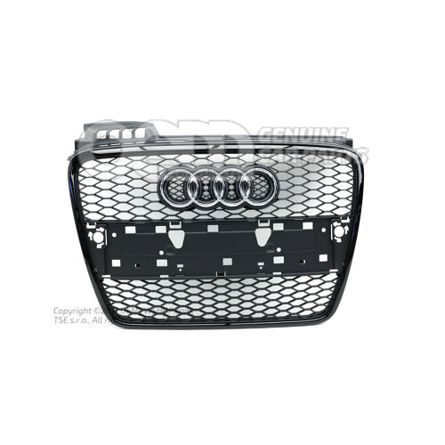 Osłona chłodnicy czarna Audi RS4 Quattro 8E 8E0853651AFVMZ