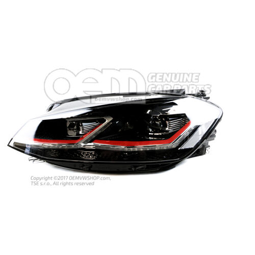 Reflektor LED do Volkswagena Golfa 5G 5G1941113A