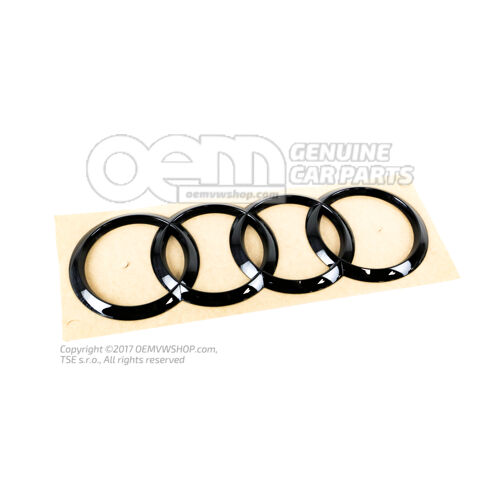 Emblemat AUDI czarno-błyszczący 8W5853742A T94
