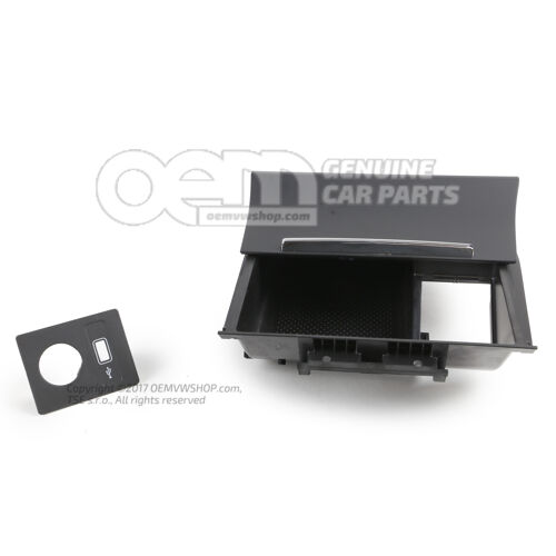 Schowek satynowy czarny Skoda Superb 3V 3V1863077  1QB
